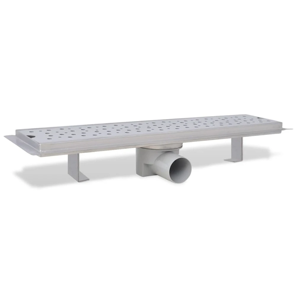 VIDAXL Drain De Douche Linéaire 2 Pcs 530 X 140 Mm Acier Inoxydable 6 VIDAXL Drain De Douche Linéaire 2 Pcs 530 X 140 Mm Acier Inoxydable – Image 6