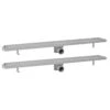 VIDAXL Drain De Douche Linéaire 2 Pc 930 X 140 Mm Acier Inoxydable