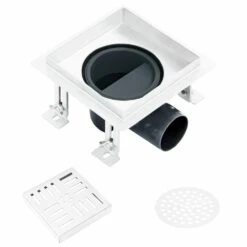 VIDAXL Drain De Douche 15x15 Cm Acier Inoxydable -Karch Jardin Magasin 645d59f35c1ad0.01167113