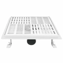 VIDAXL Drain De Douche 28x28 Cm Acier Inoxydable -Karch Jardin Magasin 645d5a0425c718.98912666