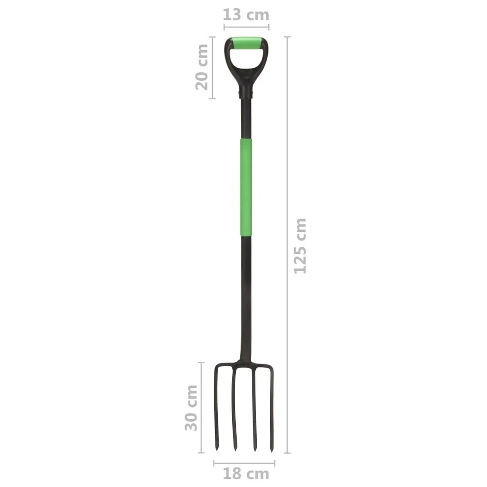 VIDAXL Fourche à Creuser De Jardin Avec Poignée En D Acier 7 VIDAXL Fourche à Creuser De Jardin Avec Poignée En D Acier – Image 7