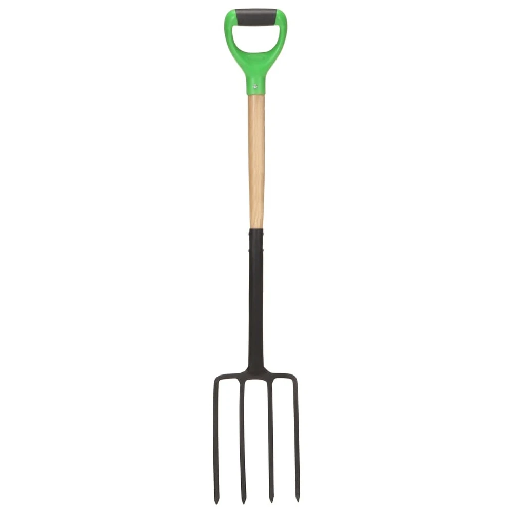 VIDAXL Fourche à Creuser De Jardin Avec Poignée En D Acier Et Bois Dur 2 VIDAXL Fourche à Creuser De Jardin Avec Poignée En D Acier Et Bois Dur – Image 2